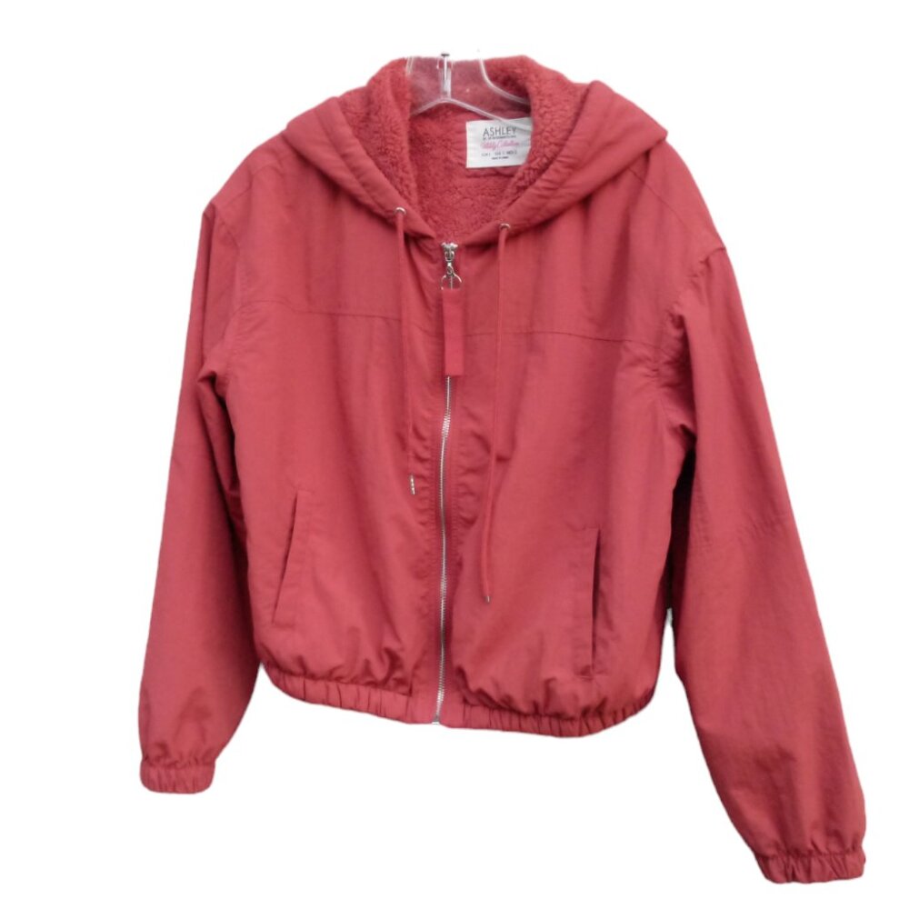 Ashley by 26 International rust fleece lined jacket sz L